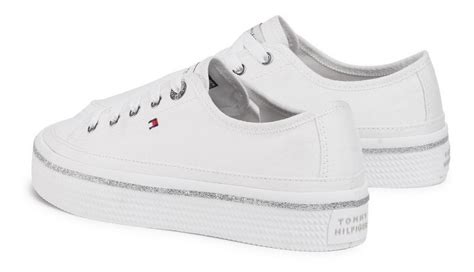 tenis tommy hilfiger mujer blancos plataforma|tenis tommy hilfiger mujer blancos.